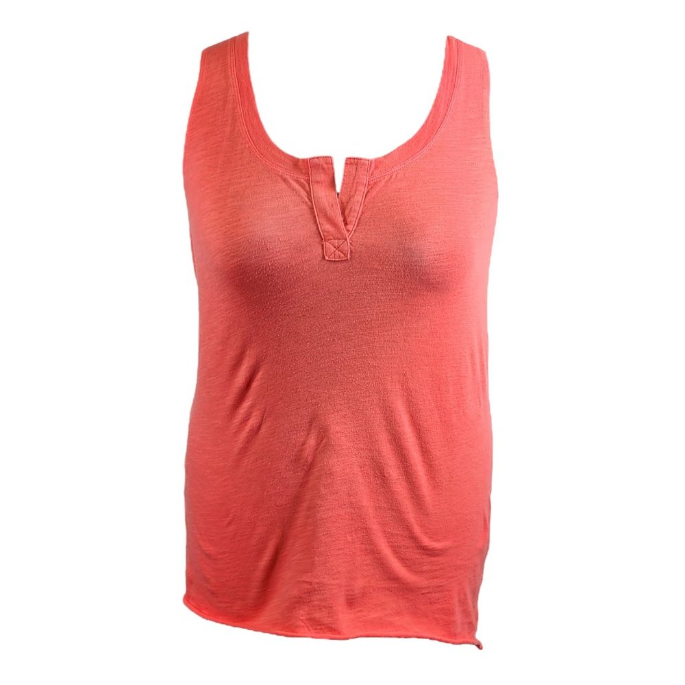 CAbi Orange Peach Long Tank Sleeveless Knit Top Small